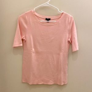 Talbots Short Sleeve Light Pink Sweater, Size S